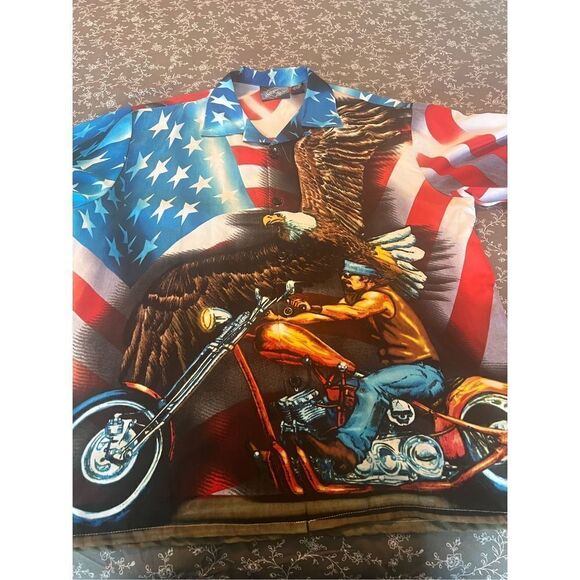 ‎Motorcycle button down shirt - Picture 1 of 5